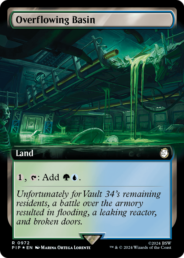 Overflowing Basin (Extended Art) (Surge Foil) (PIP-972) [Fallout] Foil