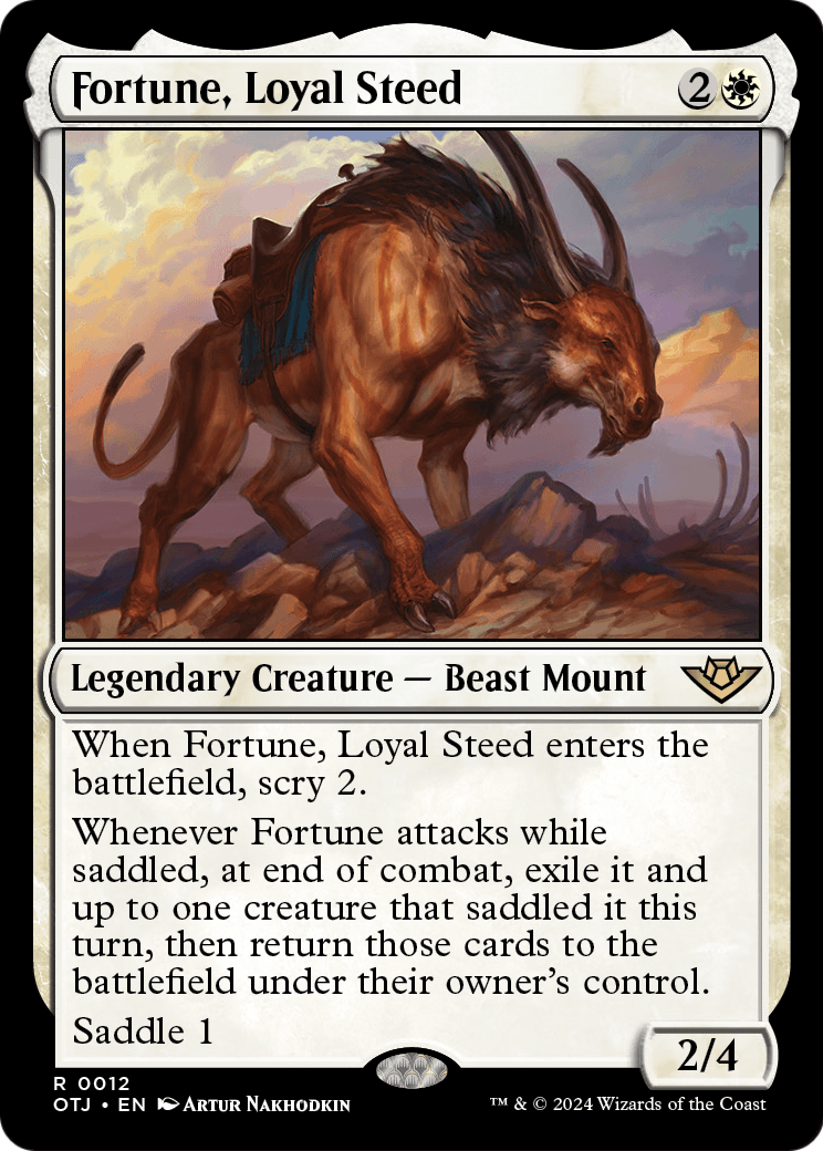 Fortune, Loyal Steed (OTJ-012) [Outlaws of Thunder Junction]