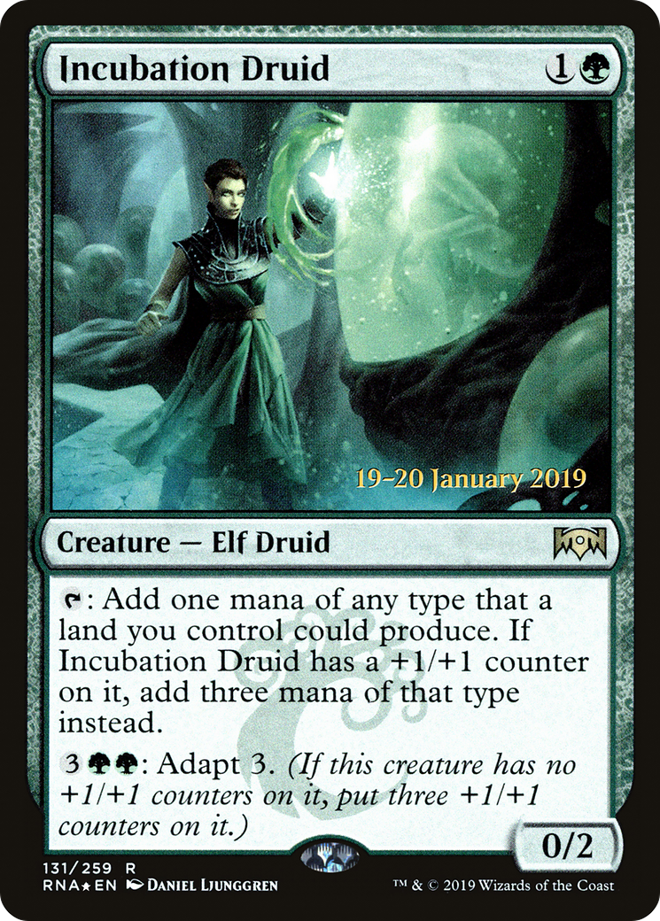Incubation Druid (PRE-131) [Ravnica Allegiance Promos] Foil