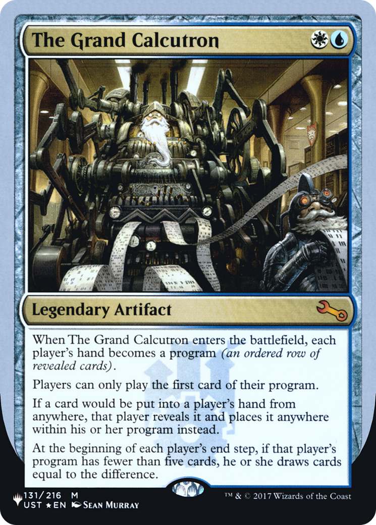 The Grand Calcutron (LIST-131/216) [The List (Unfinity Foil Edition)] Foil