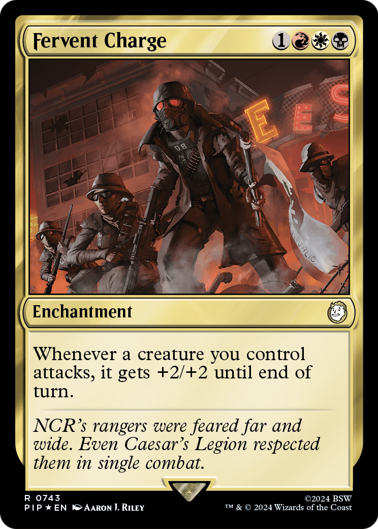 Fervent Charge (Surge Foil) (PIP-743) [Fallout] Foil