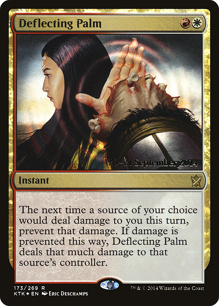 Deflecting Palm (PRE-173) [Khans of Tarkir Promos] Foil