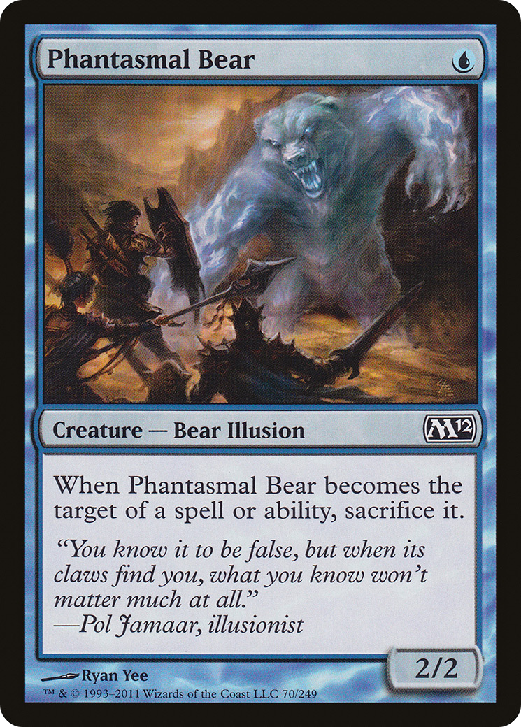 Phantasmal Bear (M12-070) [Magic 2012] Foil