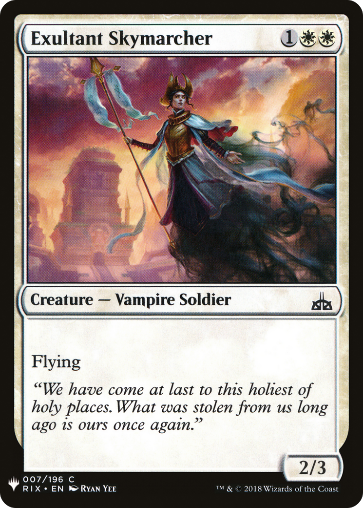 Exultant Skymarcher (LIST-007) [The List]
