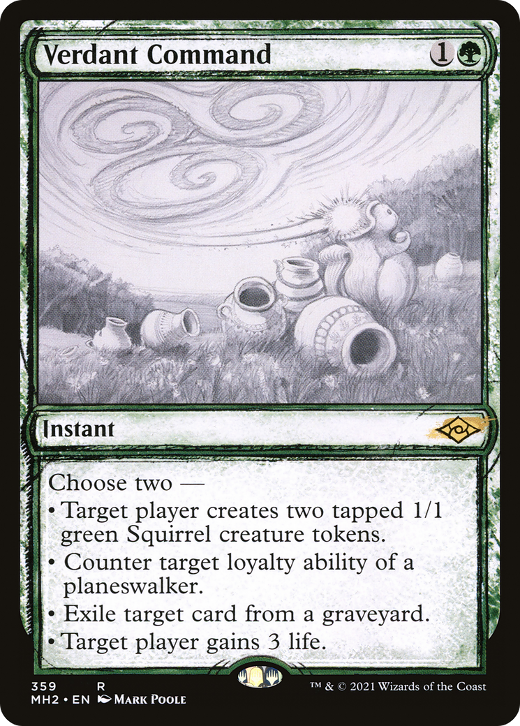 Verdant Command (Showcase) (MH2-359) [Modern Horizons 2] Foil