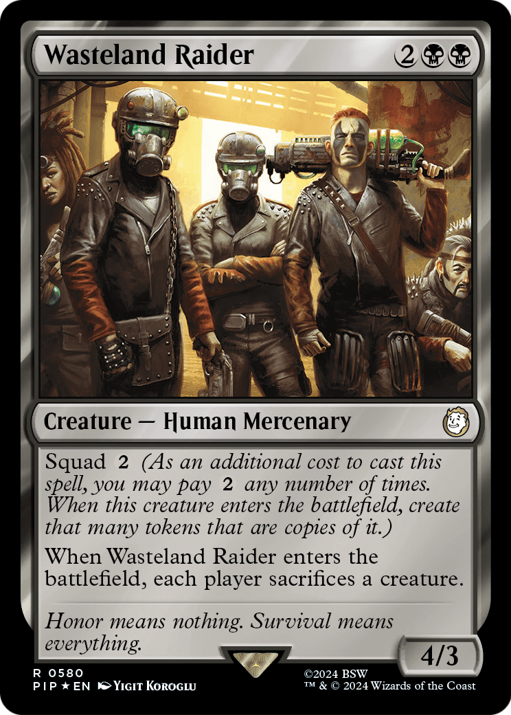 Wasteland Raider (Surge Foil) (PIP-580) [Fallout] Foil