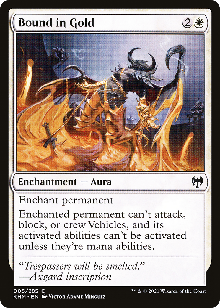Bound in Gold (KHM-005) [Kaldheim] Foil