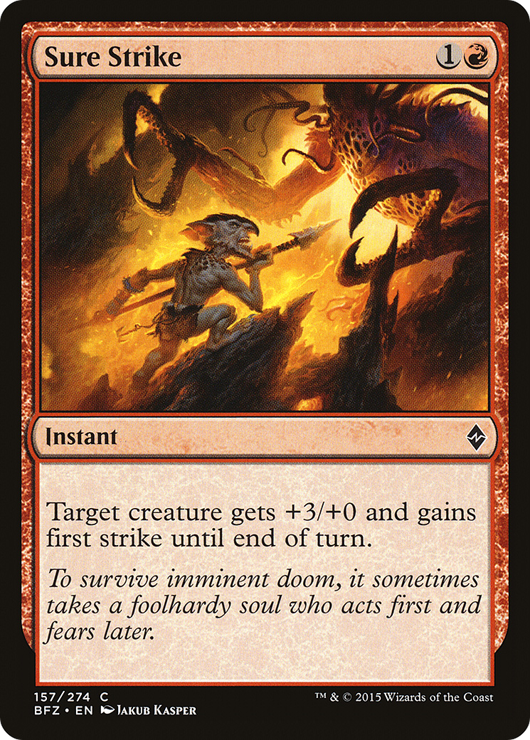 Sure Strike (BFZ-157) [Battle for Zendikar] Foil