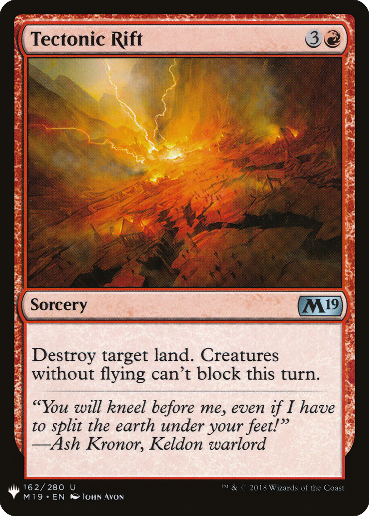 Tectonic Rift (LIST-162) [The List]