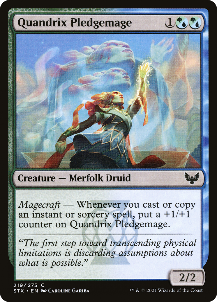 Quandrix Pledgemage (STX-219) [Strixhaven: School of Mages] Foil