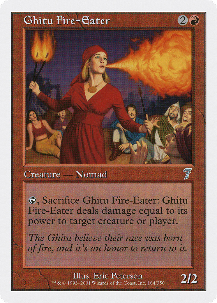 Ghitu Fire-Eater (7ED-184) [7th Edition] Foil