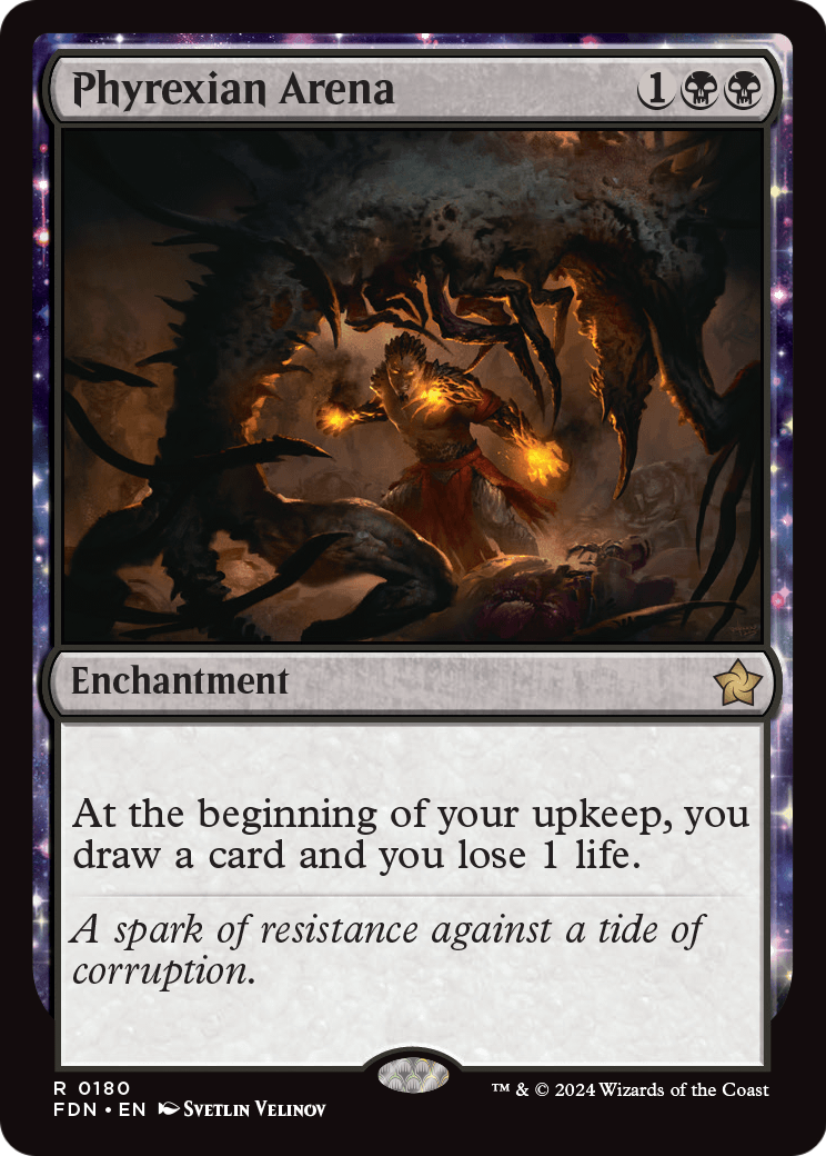 Phyrexian Arena (FDN-180) [Foundations] Foil