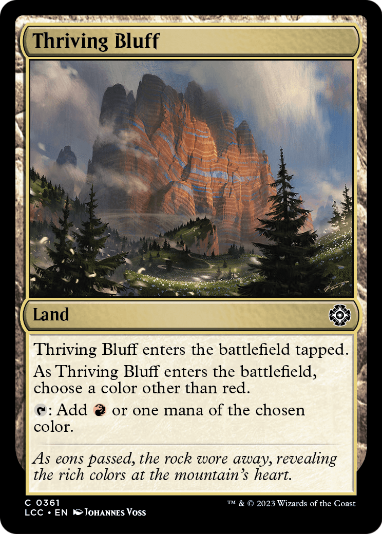 Thriving Bluff (LCC-361) [The Lost Caverns of Ixalan Commander]