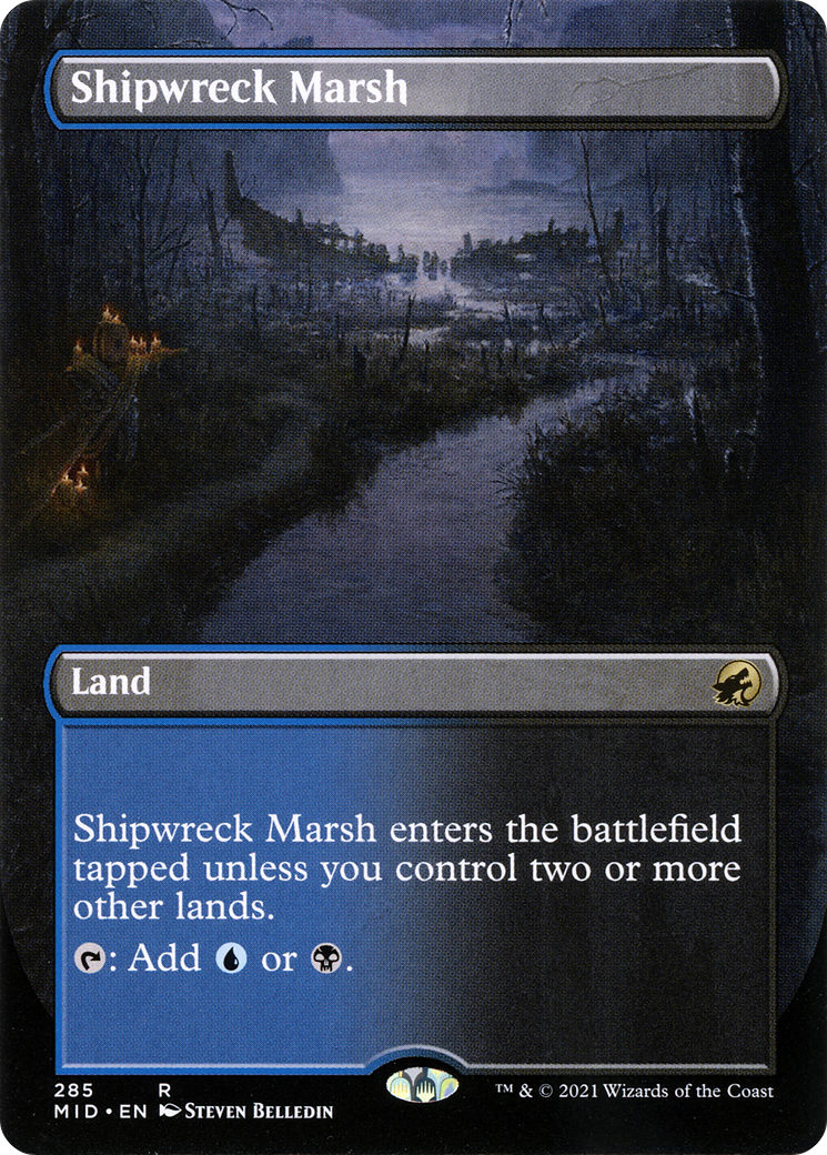 Shipwreck Marsh (Borderless) (MID-285) [Innistrad: Midnight Hunt]