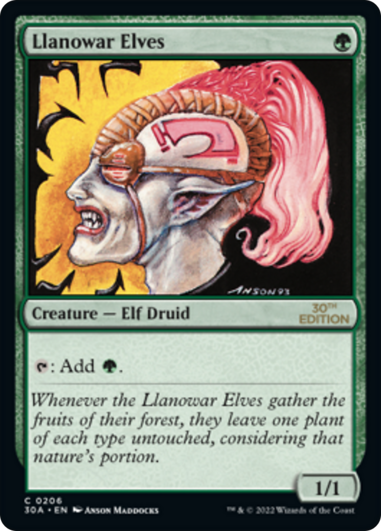 Llanowar Elves (30A-206) [30th Anniversary Edition]