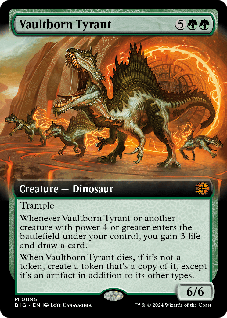Vaultborn Tyrant (Extended Art) (BIG-085) [The Big Score]