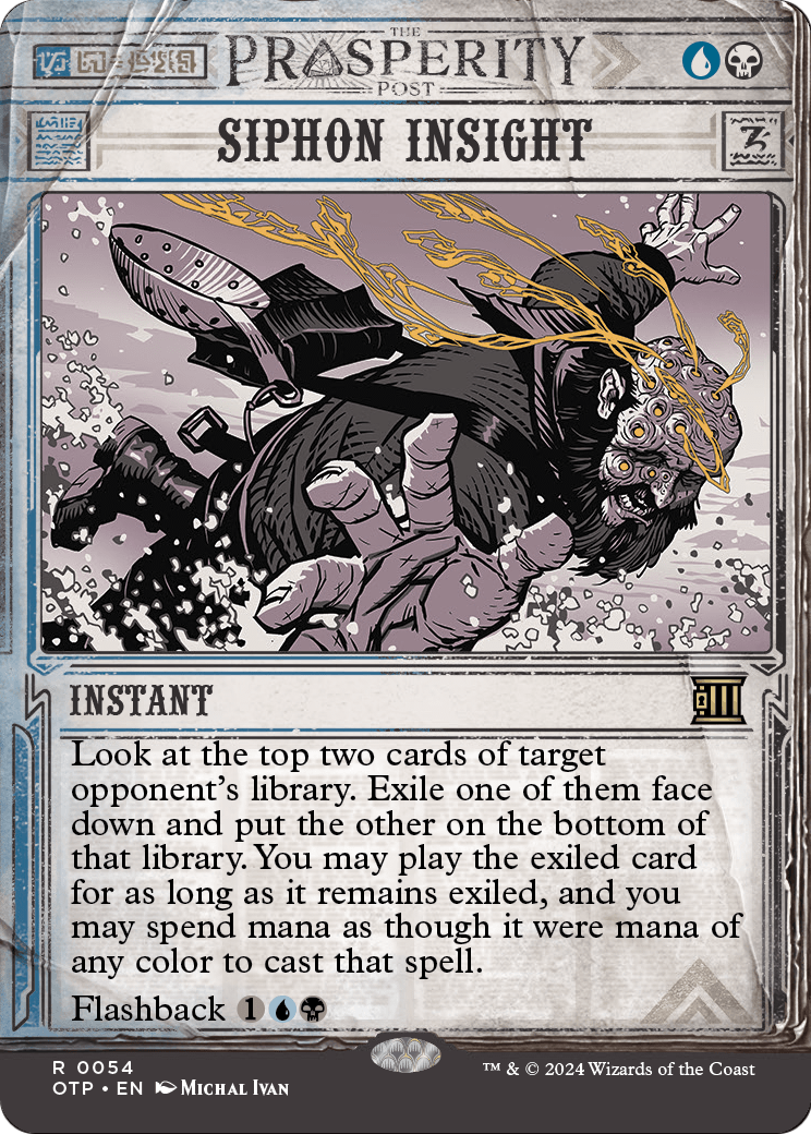 Siphon Insight (OTP-054) (Showcase) (Borderless) [Breaking News] Foil