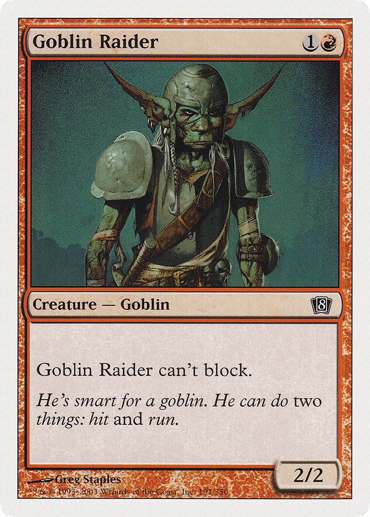 Goblin Raider (8ED-191) [8th Edition]