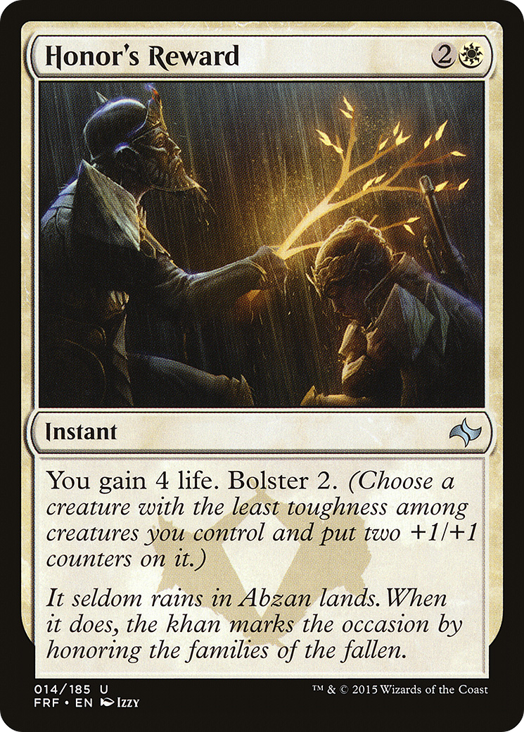 Honor's Reward (FRF-014) [Fate Reforged] Foil
