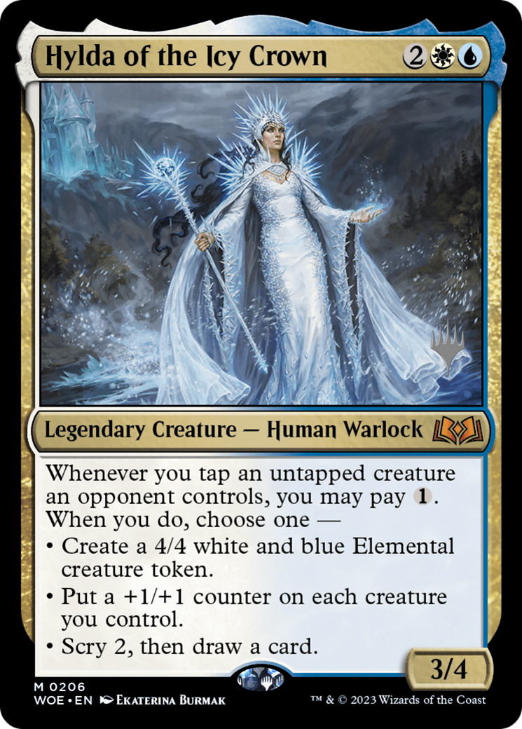 Hylda of the Icy Crown (PPWOE-206) [Promo Pack: Wilds of Eldraine Promos] Foil