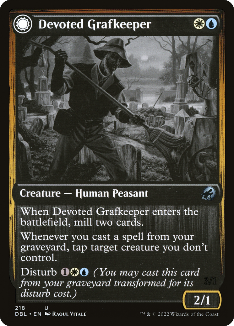 Devoted Grafkeeper (DBL-218) [Innistrad: Double Feature]