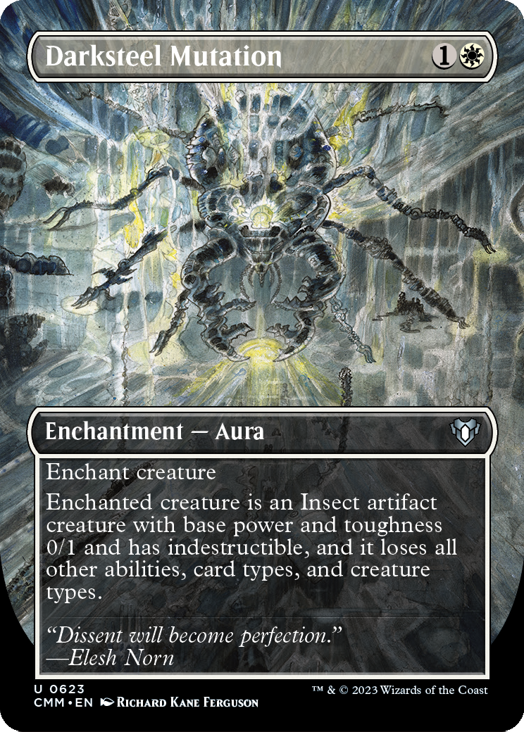Darksteel Mutation (Borderless) (CMM-623) [Commander Masters] Foil