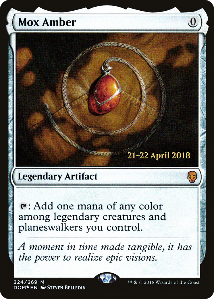 Mox Amber (PRE-224) [Dominaria Promos] Foil