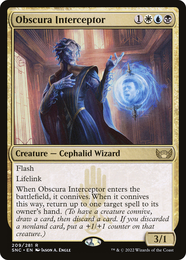 Obscura Interceptor - Foil [Streets of New Capenna]