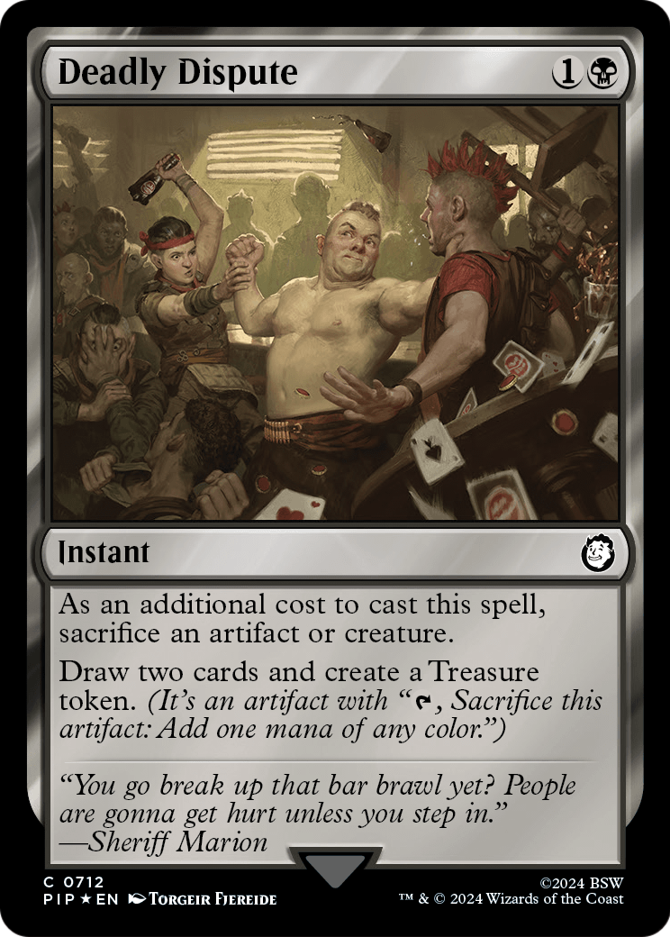 Deadly Dispute (Surge Foil) (PIP-712) [Fallout] Foil