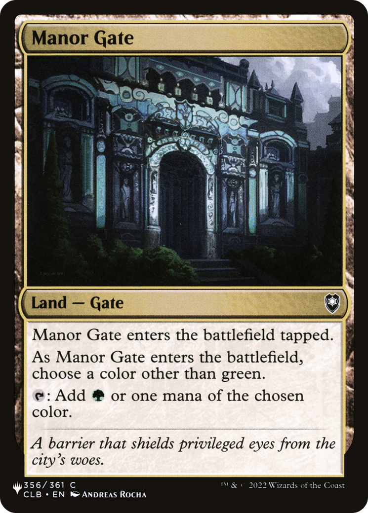 Manor Gate (LIST-356/361) [The List]