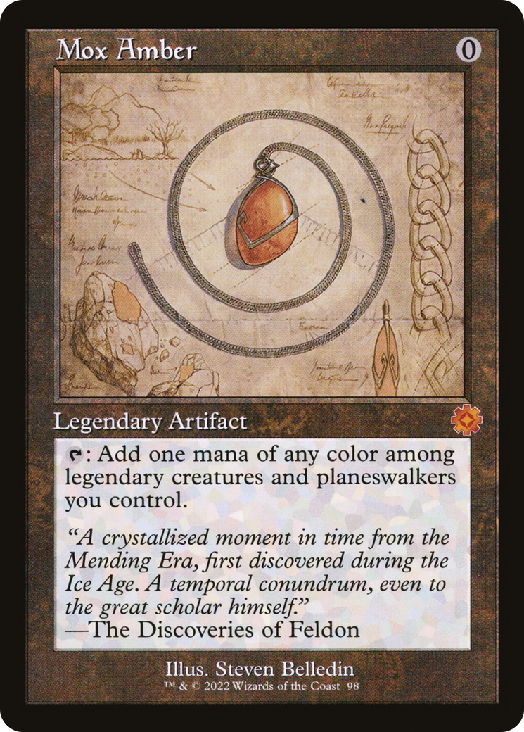 Mox Amber (Schematic) (BRR-098) [The Brothers' War Retro Artifacts] Foil