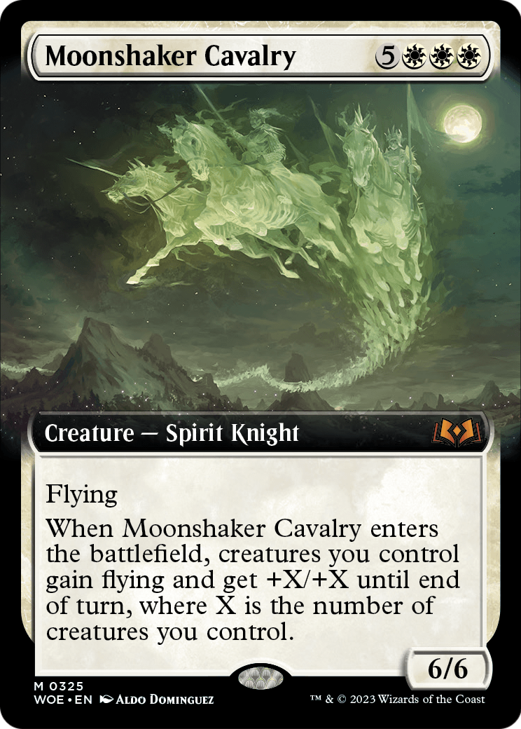 Moonshaker Cavalry (Extended Art) (WOE-325) [Wilds of Eldraine]