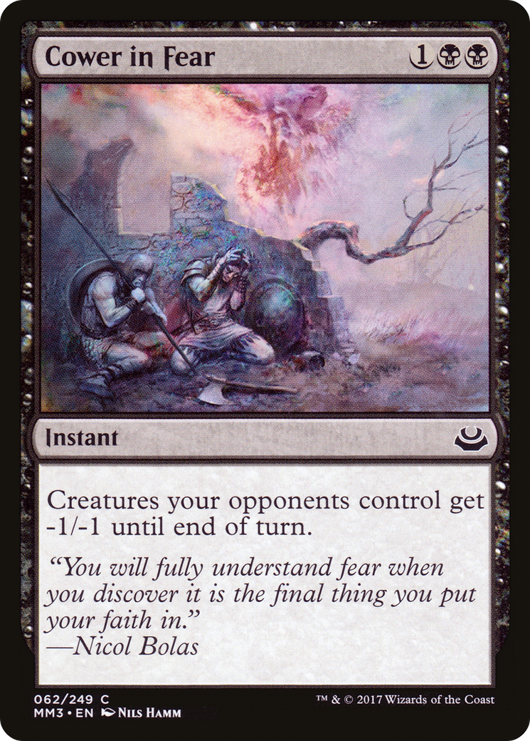 Cower in Fear (MM3-062) [Modern Masters 2017]