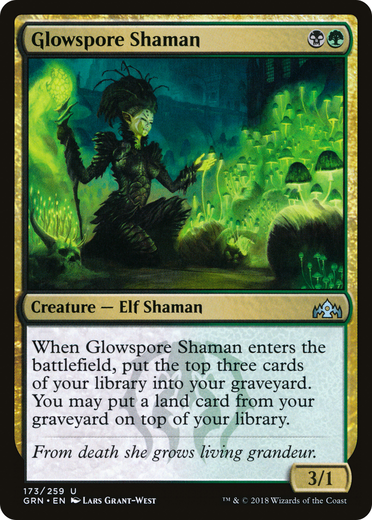 Glowspore Shaman (GRN-173) [Guilds of Ravnica]