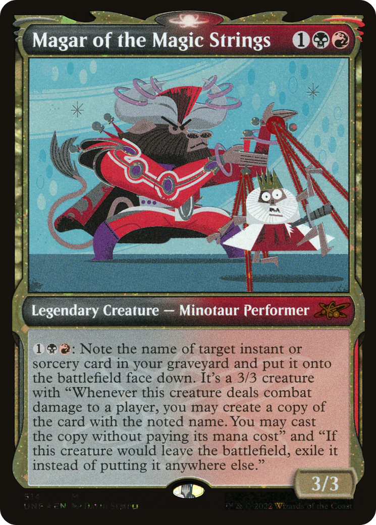 Magar of the Magic Strings (Showcase) (Galaxy Foil) (UNF-514) [Unfinity] Foil