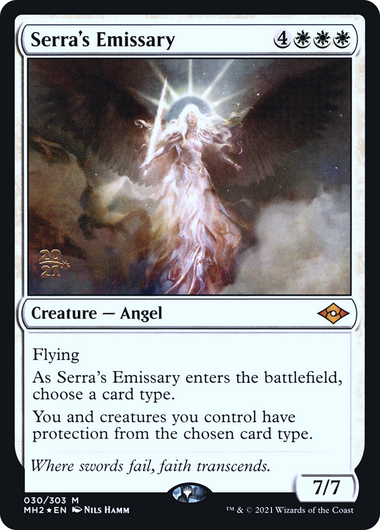 Serra's Emissary (PRE-030) [Modern Horizons 2 Promos] Foil