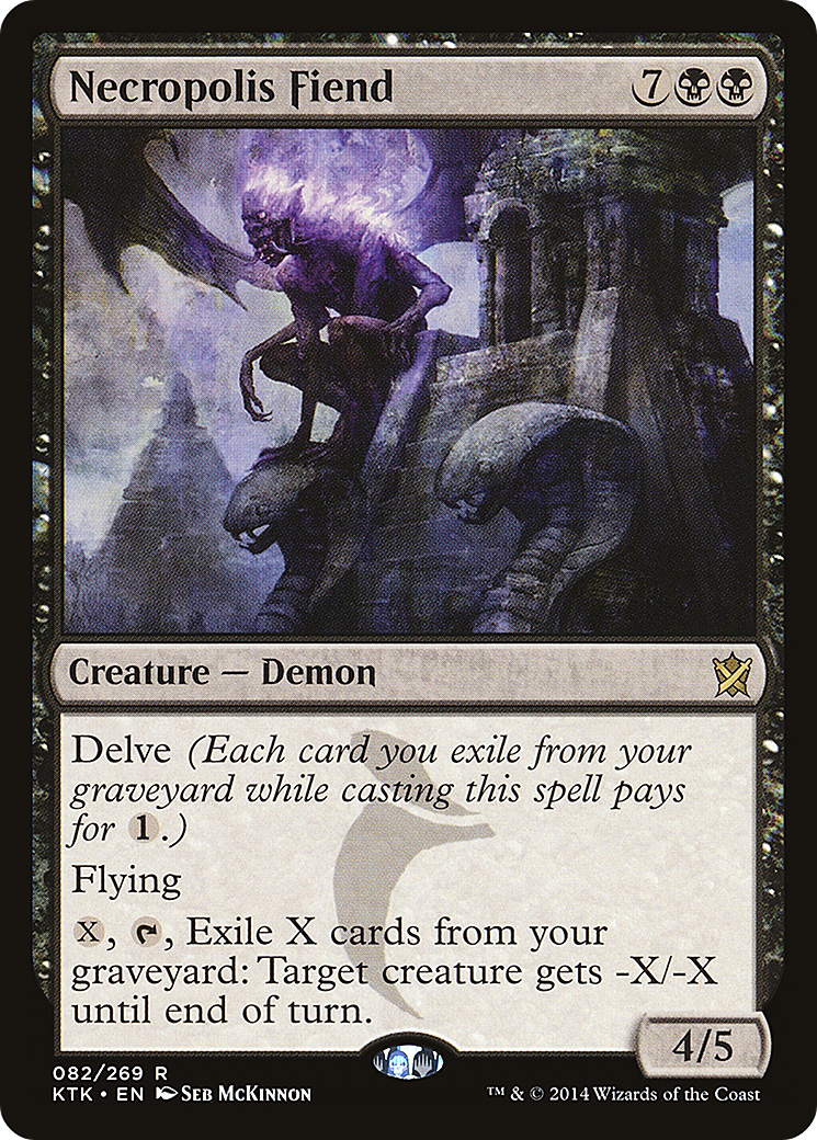 Necropolis Fiend (KTK-082) [Khans of Tarkir] Foil