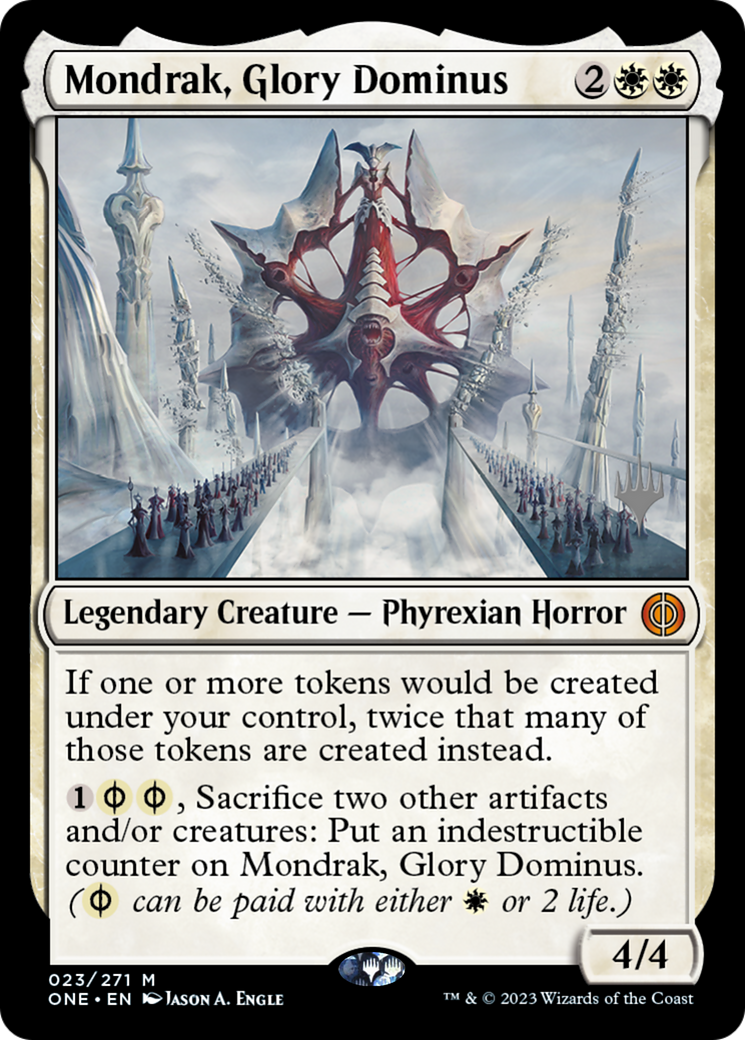 Mondrak, Glory Dominus (PPONE-023) [Promo Pack: Phyrexia: All Will Be One Promos]