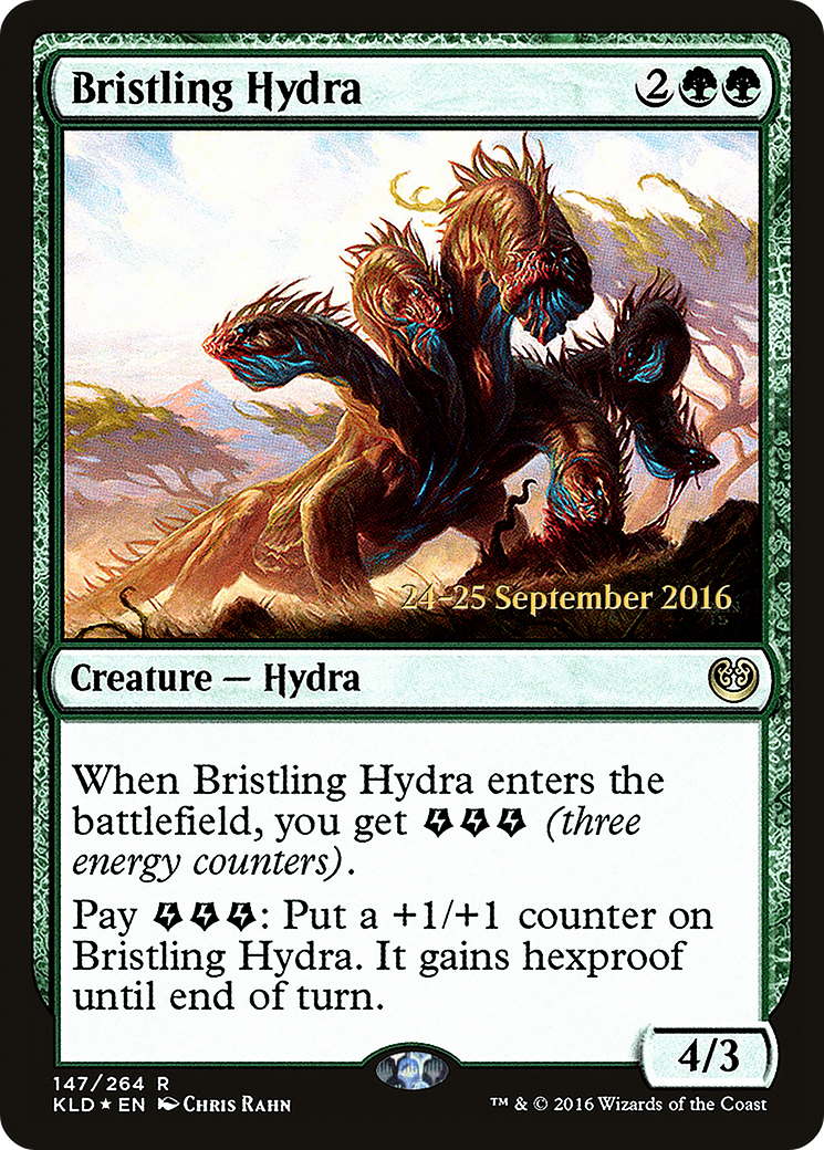 Bristling Hydra (PRE-147) [Kaladesh Promos] Foil