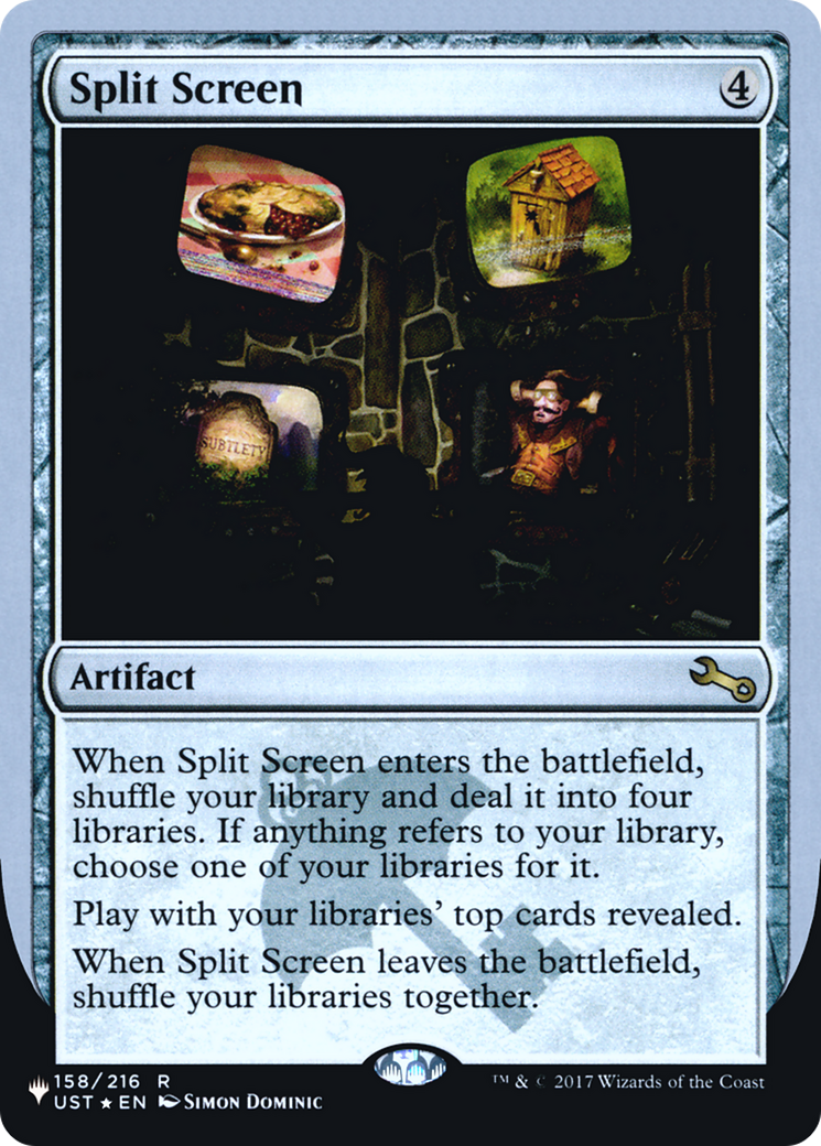 Split Screen (LIST-158/216) [The List (Unfinity Foil Edition)] Foil