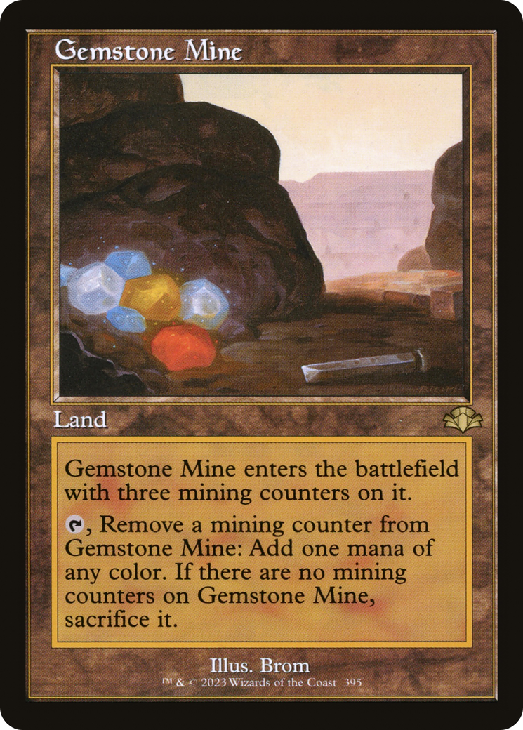Gemstone Mine (Retro Frame) (DMR-395) [Dominaria Remastered]