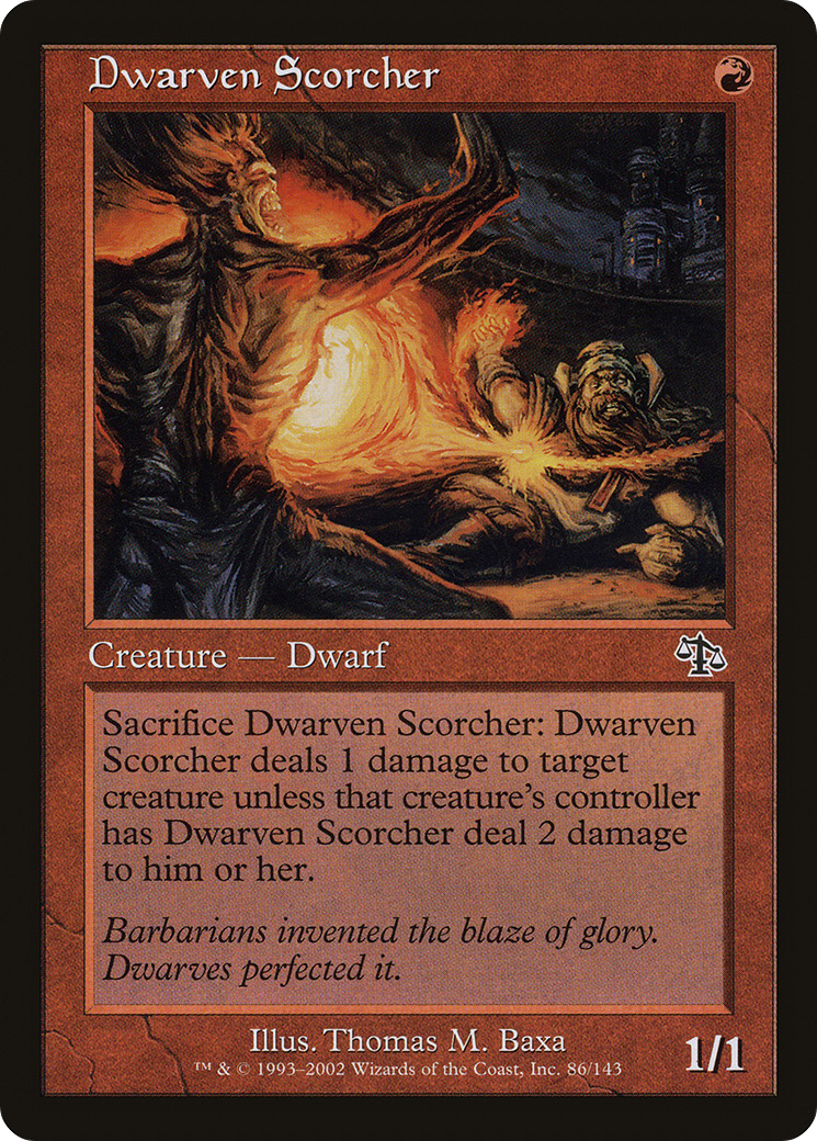 Dwarven Scorcher (JUD-086) [Judgment] Foil