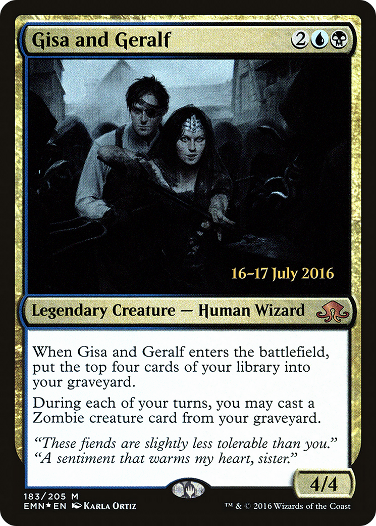 Gisa and Geralf (PRE-183) [Eldritch Moon Promos] Foil