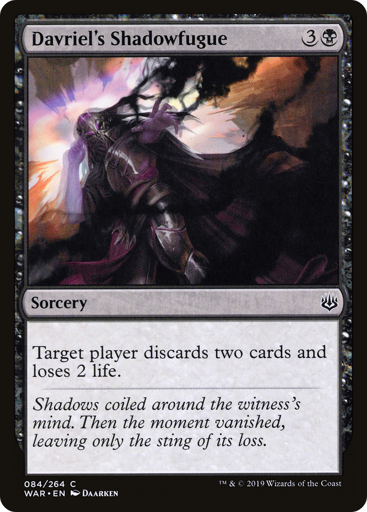 Davriel's Shadowfugue (WAR-084) [War of the Spark]