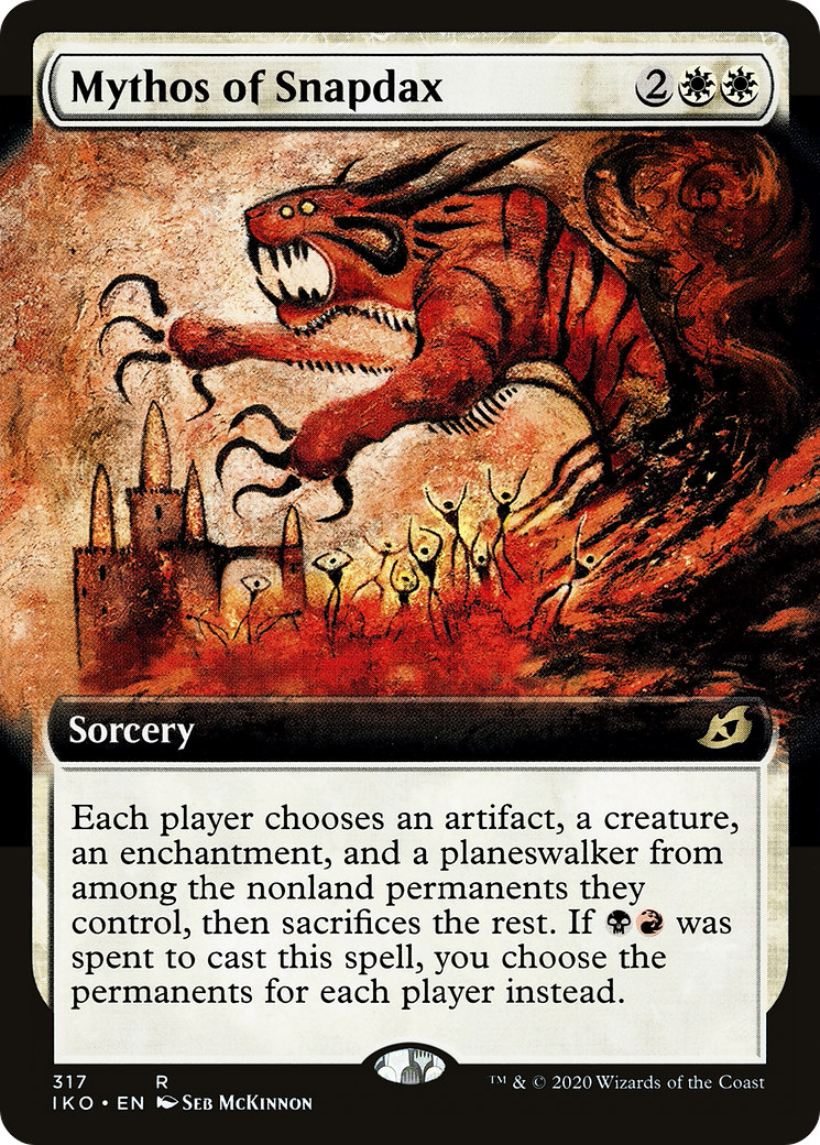Mythos of Snapdax (Extended Art) (IKO-317) [Ikoria: Lair of Behemoths]