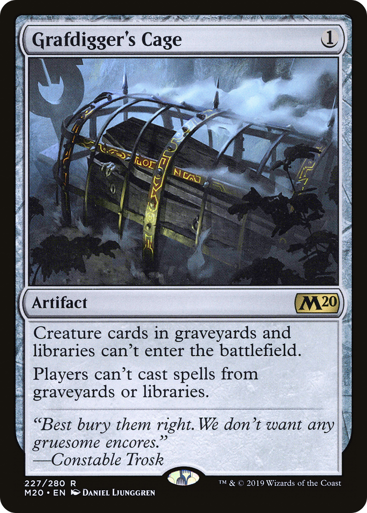 Grafdigger's Cage (M20-227) [Core Set 2020] Foil