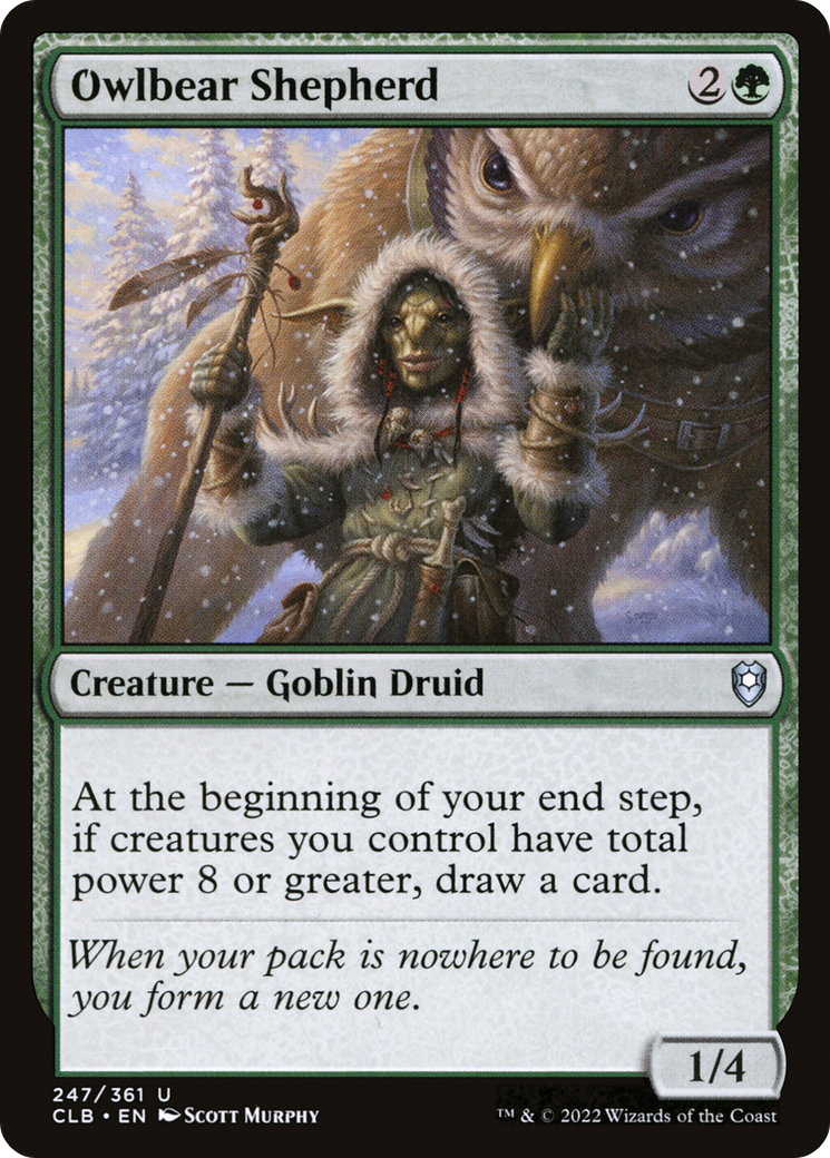 Owlbear Shepherd (CLB-247) [Commander Legends: Battle for Baldur's Gate] Foil