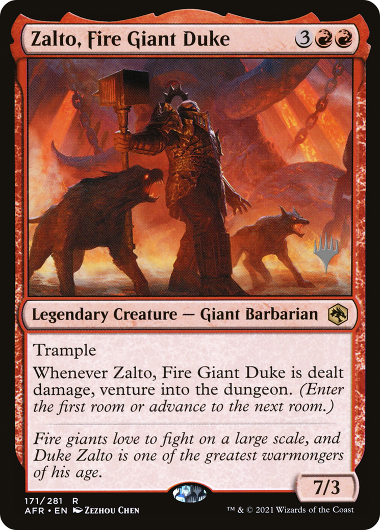 Zalto, Fire Giant Duke (PPAFR-171) [Promo Pack: Adventures in the Forgotten Realms Promos]