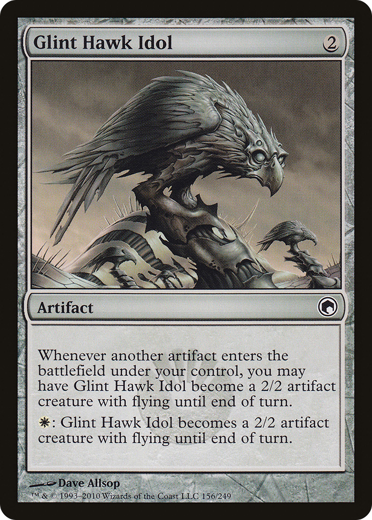 Glint Hawk Idol (SOM-156) [Scars of Mirrodin]