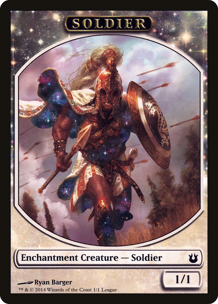 Soldier Token (Born of the Gods) (LEP-001) [League Tokens 2014]